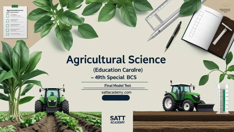 কৃষিবিজ্ঞান (শিক্ষা ক্যাডার) ফাইনাল মডেল টেস্ট – ৪৯তম স্পেশাল বিসিএস