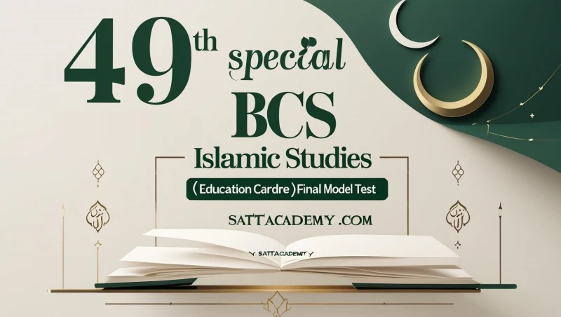 ইসলাম শিক্ষা (শিক্ষা ক্যাডার) ফাইনাল মডেল টেস্ট – ৪৯তম স্পেশাল বিসিএস