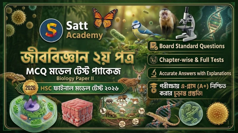 জীববিজ্ঞান ২য় পত্র - HSC ২৬ ফাইনাল মডেল টেস্ট-০২ 🐛