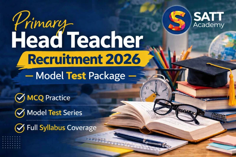 ২০২৬ প্রাথমিক প্রধান শিক্ষক নিয়োগ – পরীক্ষা ০৮ (ফুল মডেল টেস্ট)