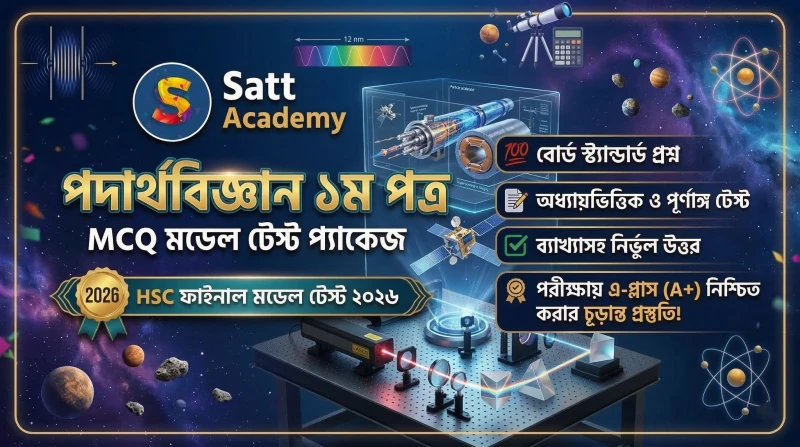 পদার্থবিজ্ঞান ১ম পত্র - HSC ফাইনাল মডেল টেস্ট ২০২৬ ⚡