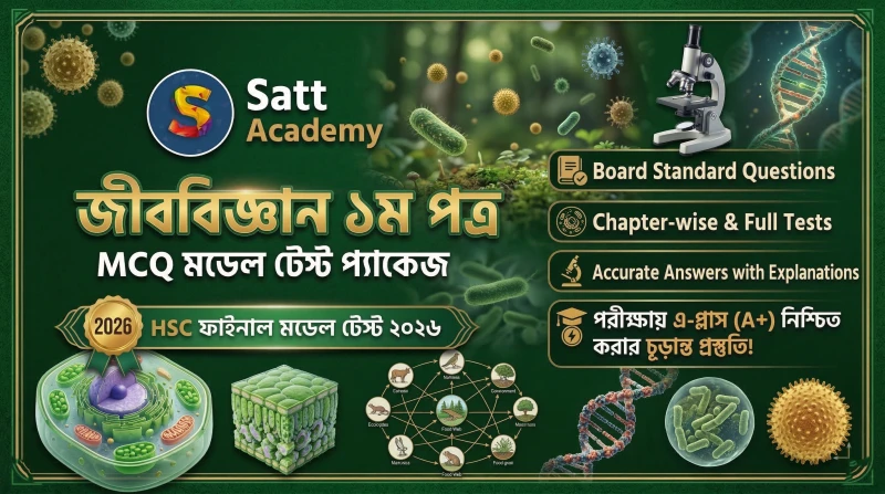 জীববিজ্ঞান ১ম পত্র - HSC ফাইনাল মডেল টেস্ট ২০২৬ 🎯